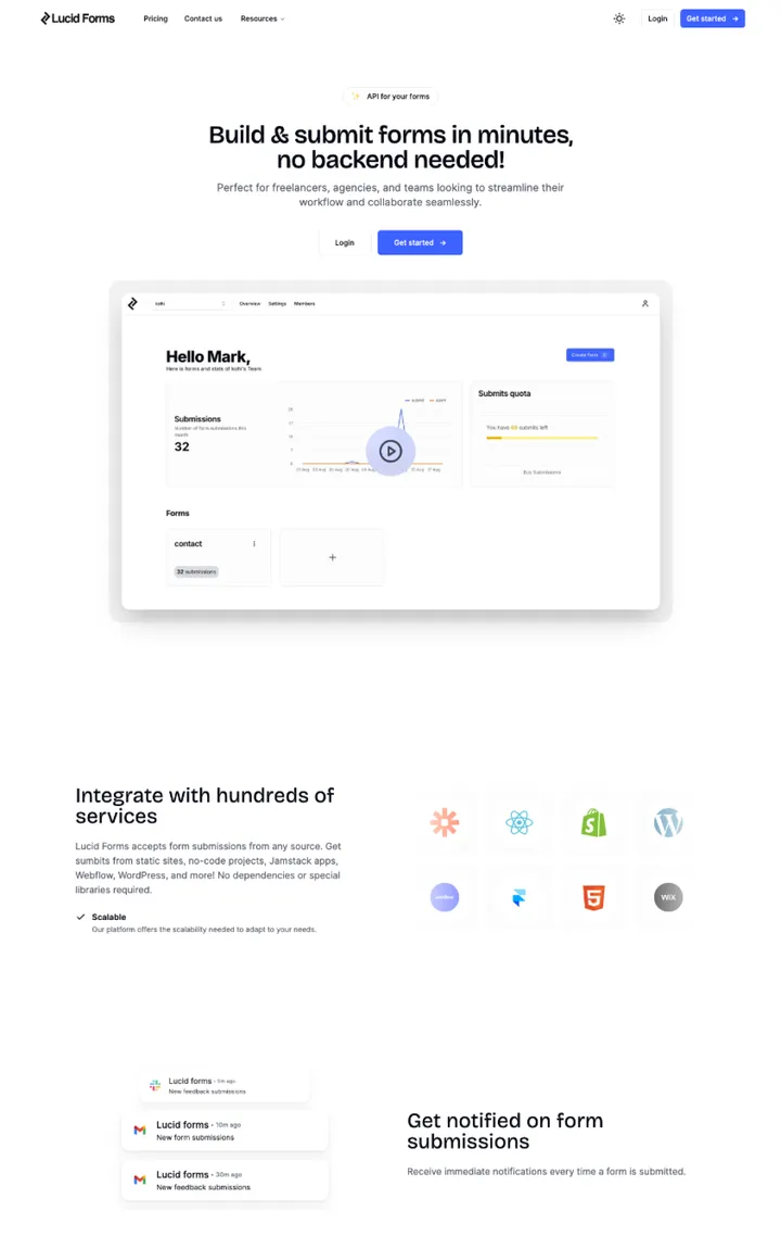 Lucidforms portfolio preview