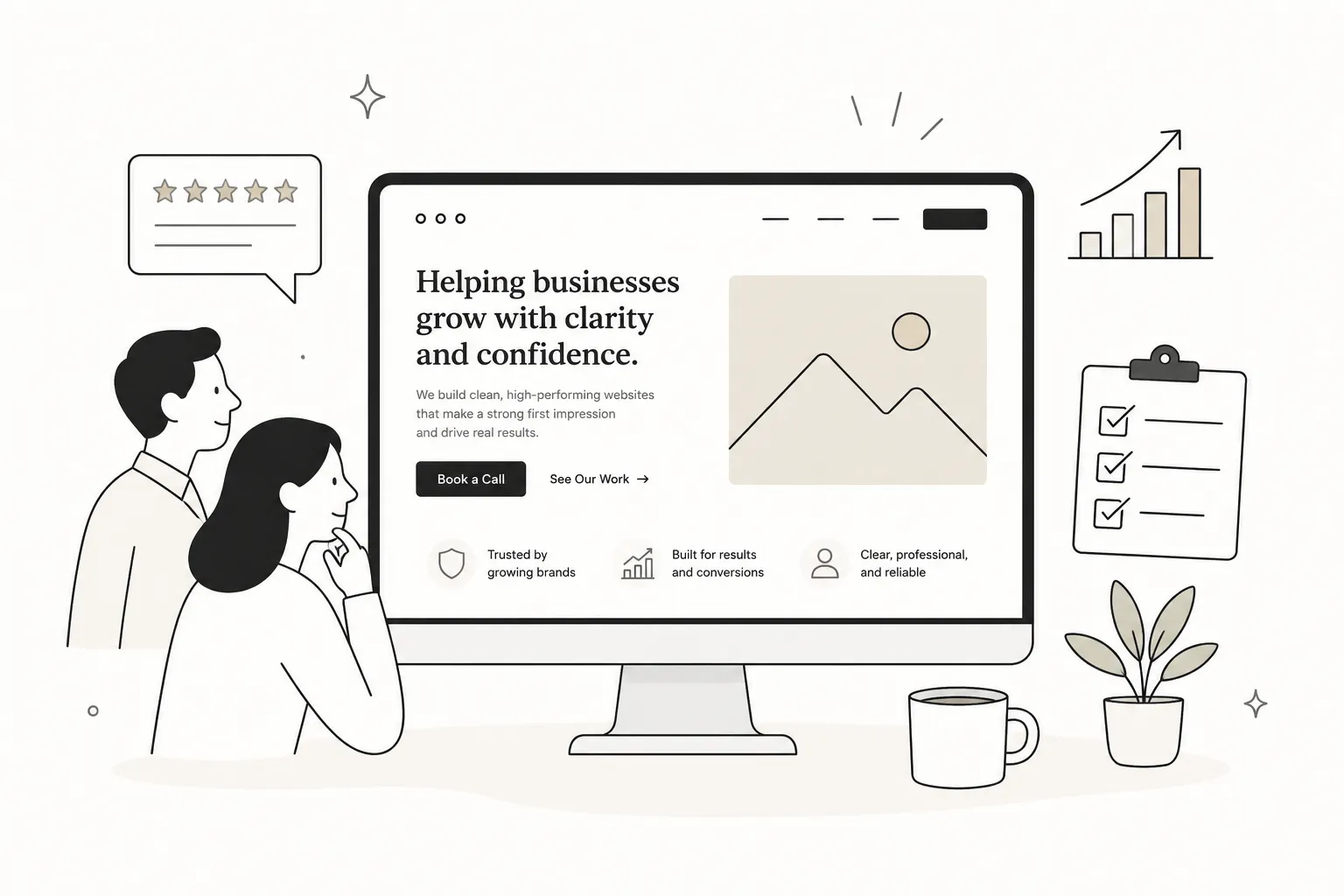 Premium websites illustration